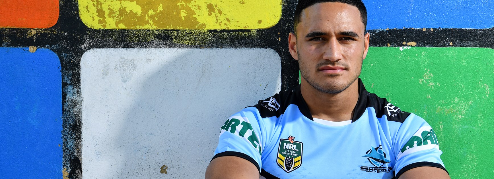 Sharks fullback Valentine Holmes.