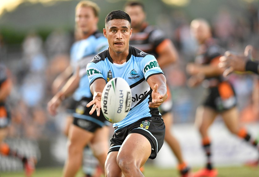 Sharks star Valentine Holmes.