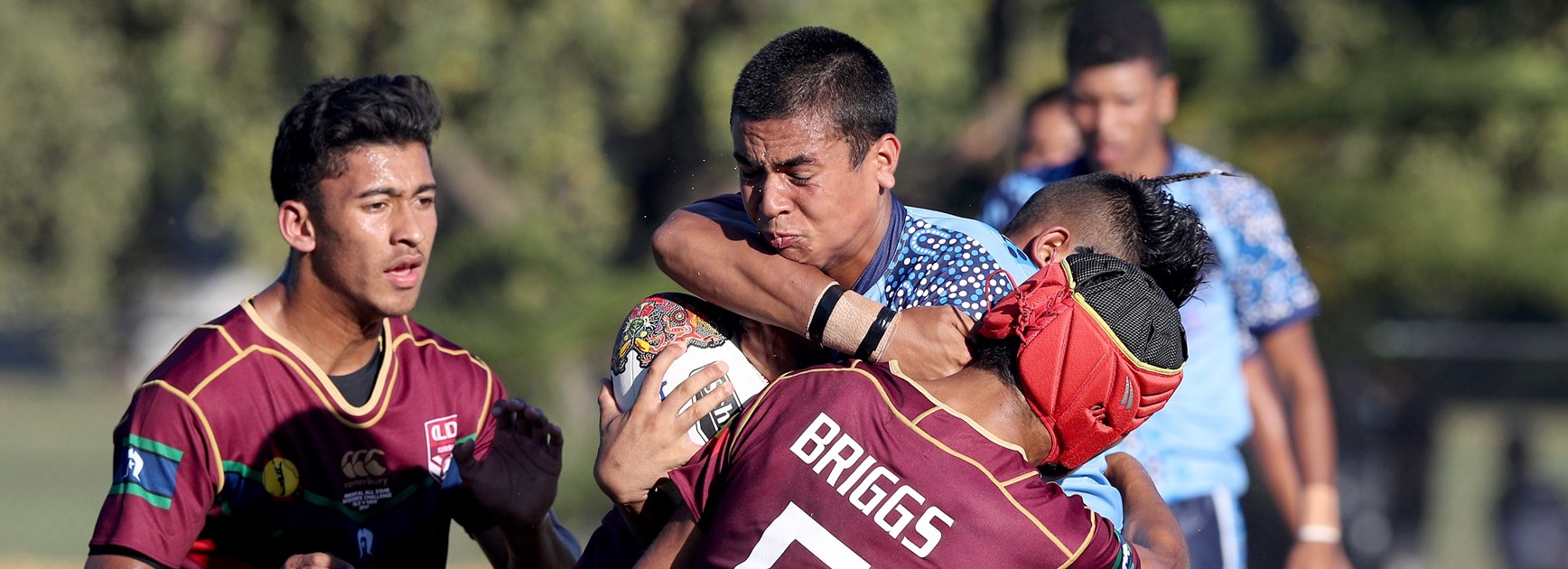 Action from the 2017 Koori's v Murri's Under 16 match.