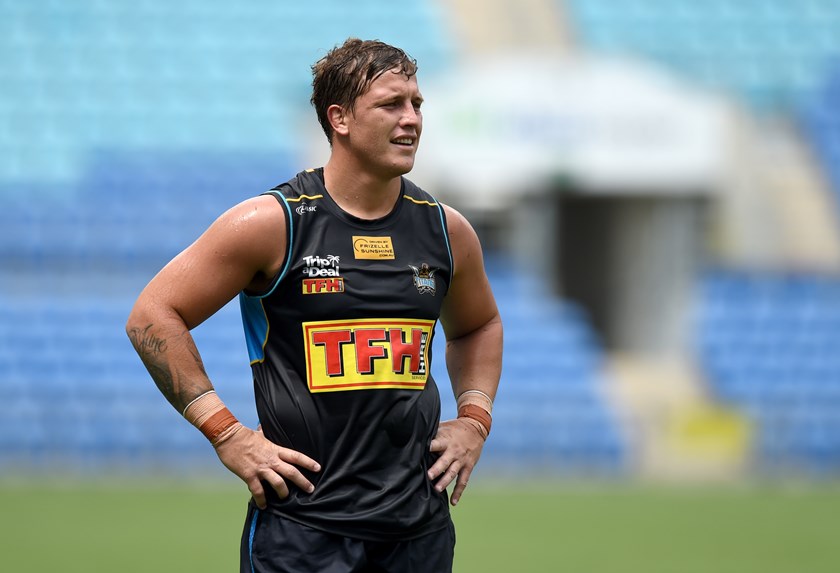 Gold Coast Titans forward Jarrod Wallace.