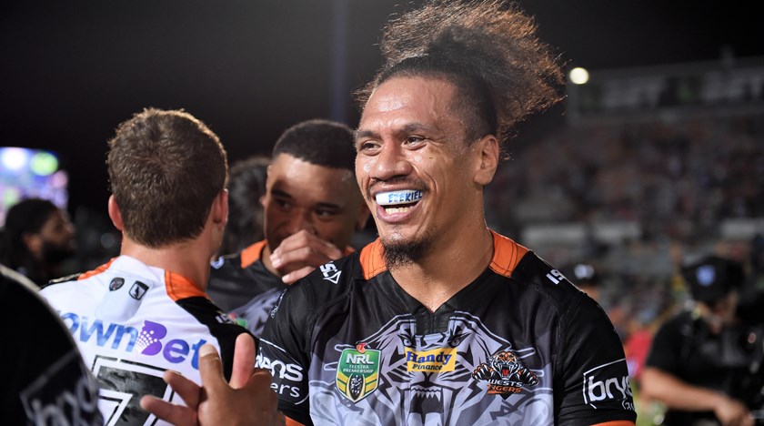 Wests Tigers forward Sauaso Sue.