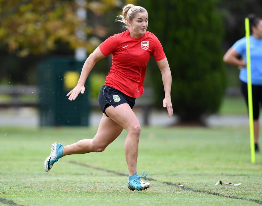 Jillaroo Meg Ward is one of six debutants in the Queensland Origin women's team.