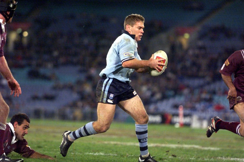 Brett Kimmorley on the run for NSW.