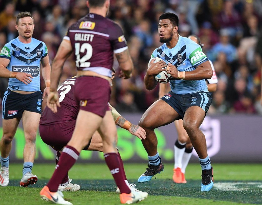 Rookie NSW prop Payne Haas.