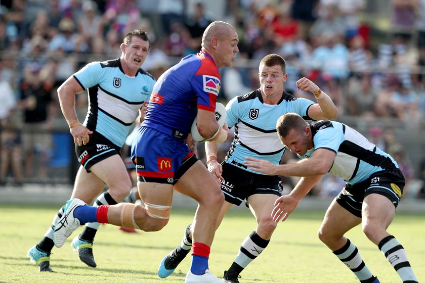 Knights prop David Klemmer.