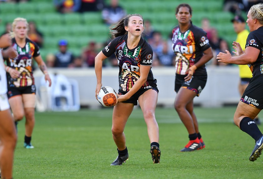 Indigenous All Stars five-eighth Quincy Dodd.