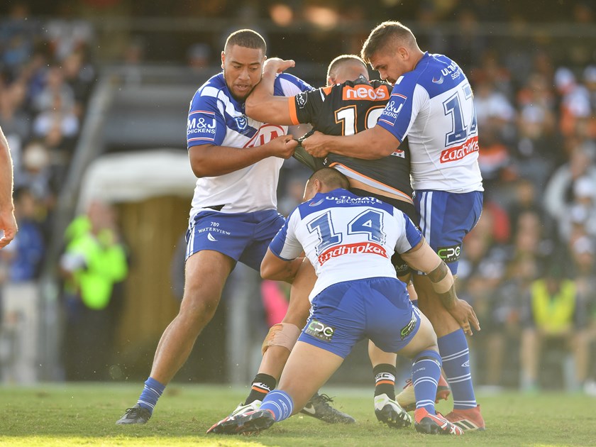 Bulldogs backrower Ofahiki Ogden.