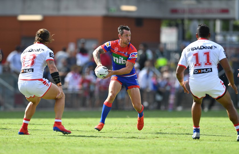 Knights halfback Mitchell Pearce.