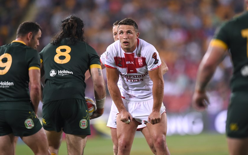 Sam Burgess at the 2017 World Cup.