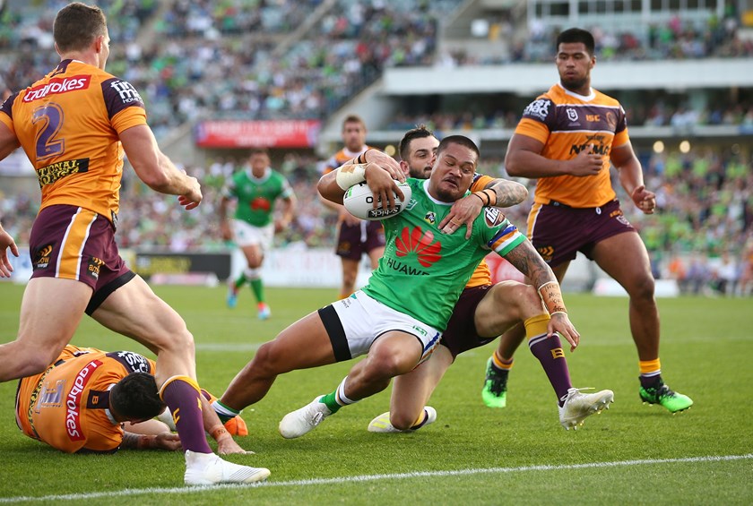 Canberra Raiders centre Joey Leilua.