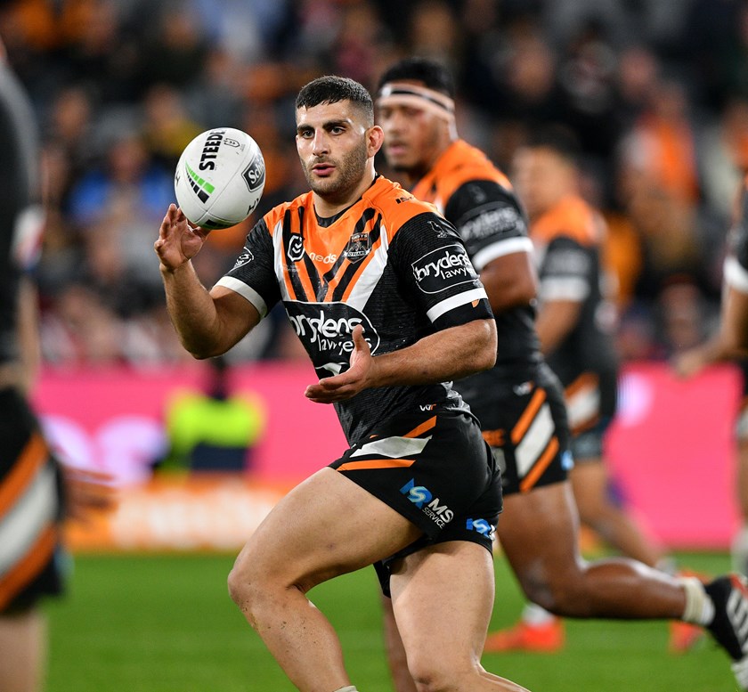 Wests Tigers prop Alex Twal.