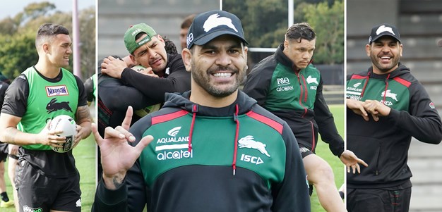 Greg Inglis back at Rabbitohs training