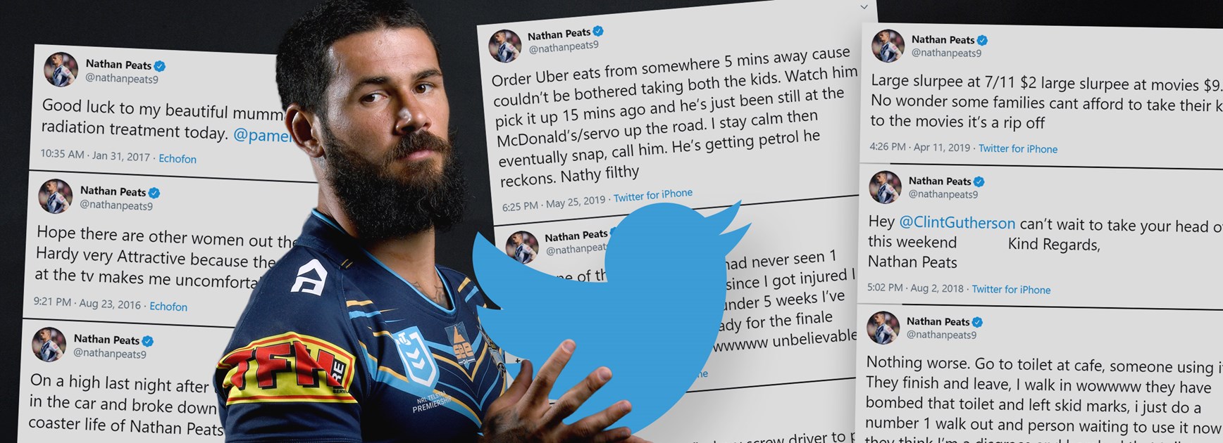 Peats tweets up a storm but his social impact greater in real life