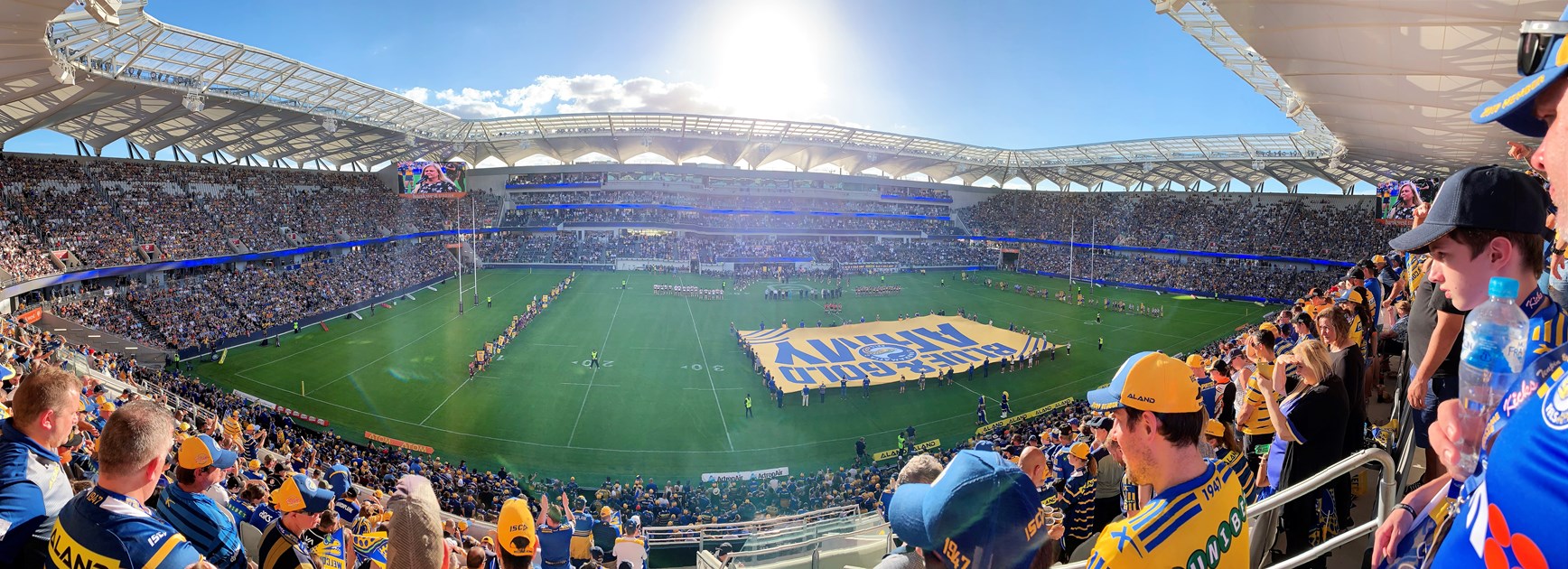 The opening of Bankwest Stadium.