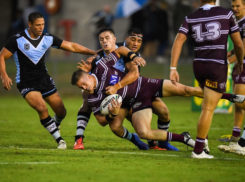 Manly forward Reuben Garrick.