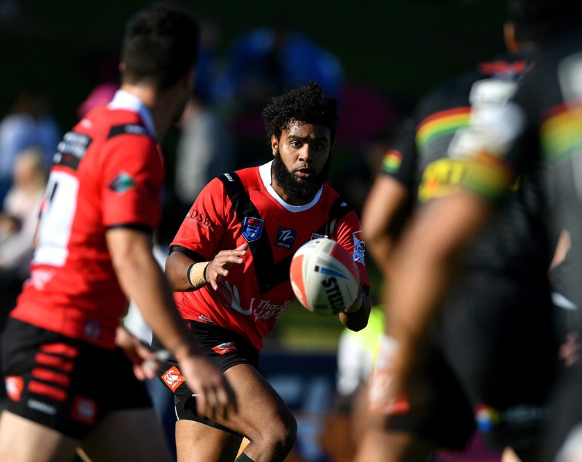 Bernard Lewis playing for North Sydney.