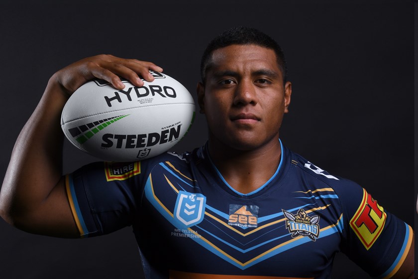 Titans forward Moeaki Fotuaika.