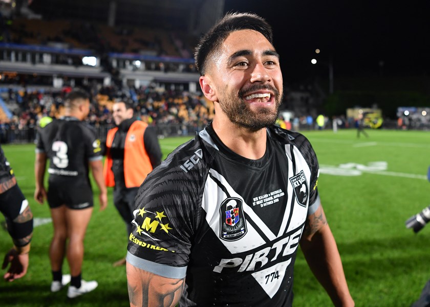 Shaun Johnson after the 2018 Test win over Australia.