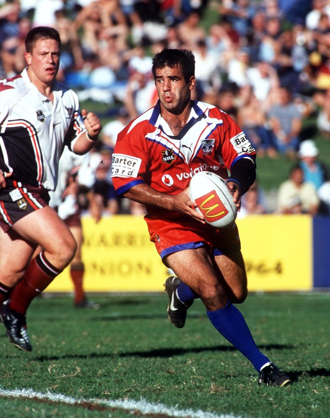 Auckland Warriors halfback Stacey Jones.