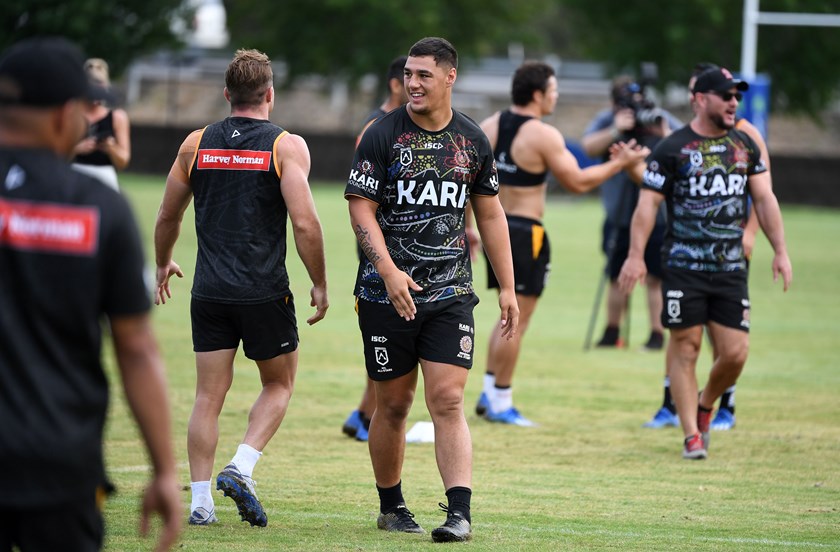 Indigenous All Stars prop Jamayne Taunoa-Brown is a Victorian junior