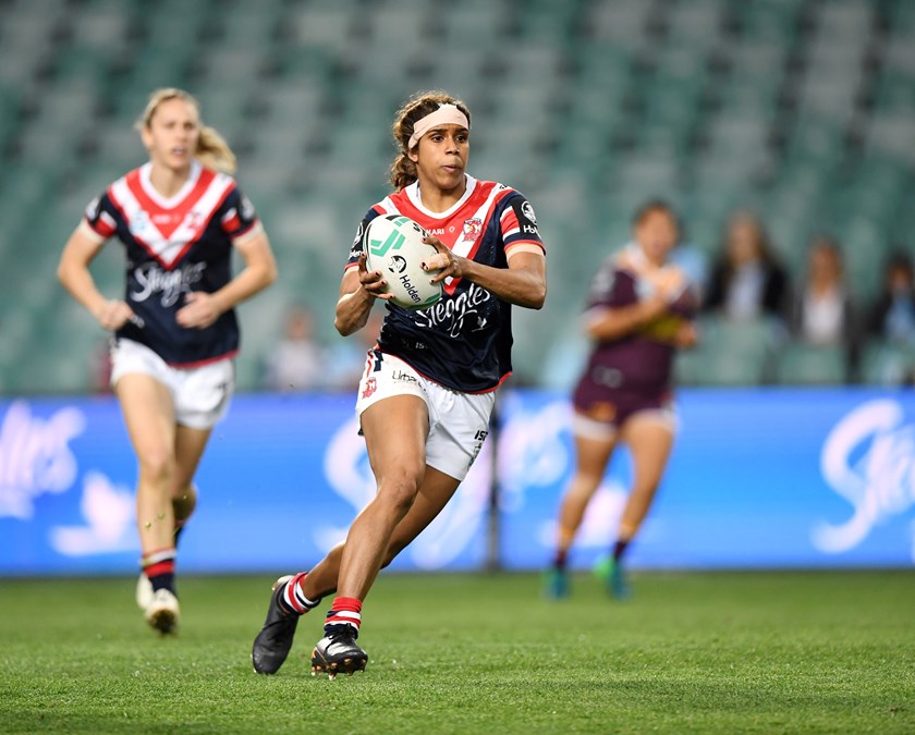 Taleena Simon last season with the Roosters.