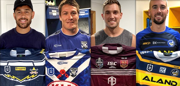 NRL stars auction jerseys to support Bushfire appeal