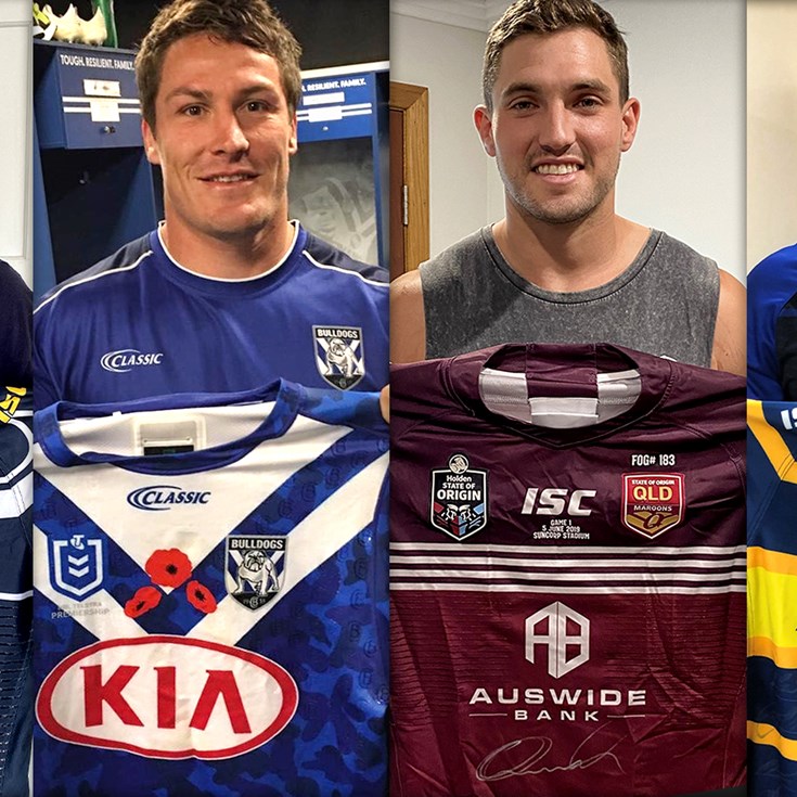 NRL stars auction jerseys to support Bushfire appeal