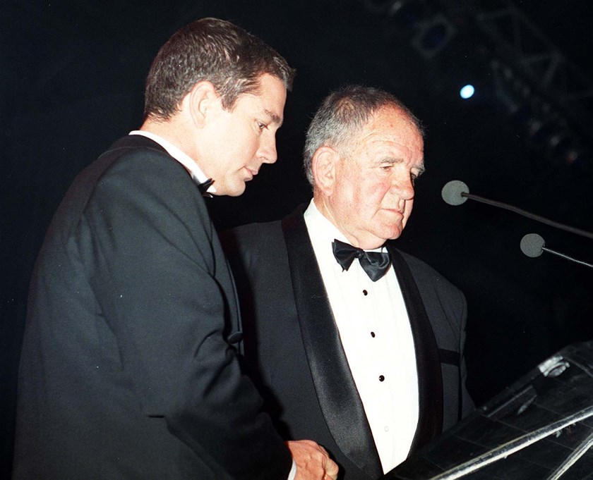 Jack Gibson at the Roosters' 1999 presentation dinner.