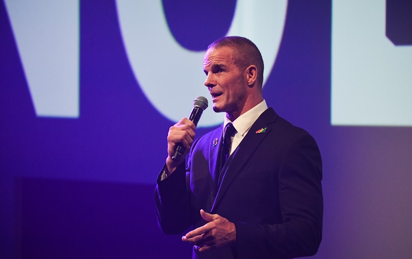 Ian Roberts at the 2020 NRL season launch.