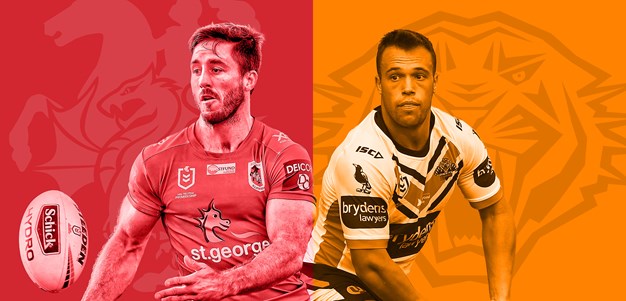 Dragons v Wests Tigers: Reynolds in for Brooks; Kerr on bench