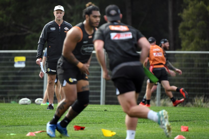 Wests Tigers coach Michael Maguire.