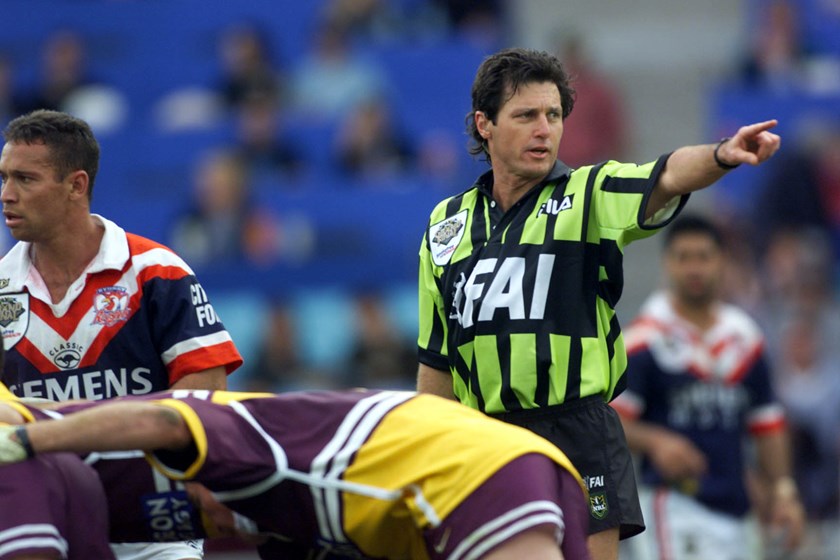 Bill Harrigan during the 2000 NRL grand final.