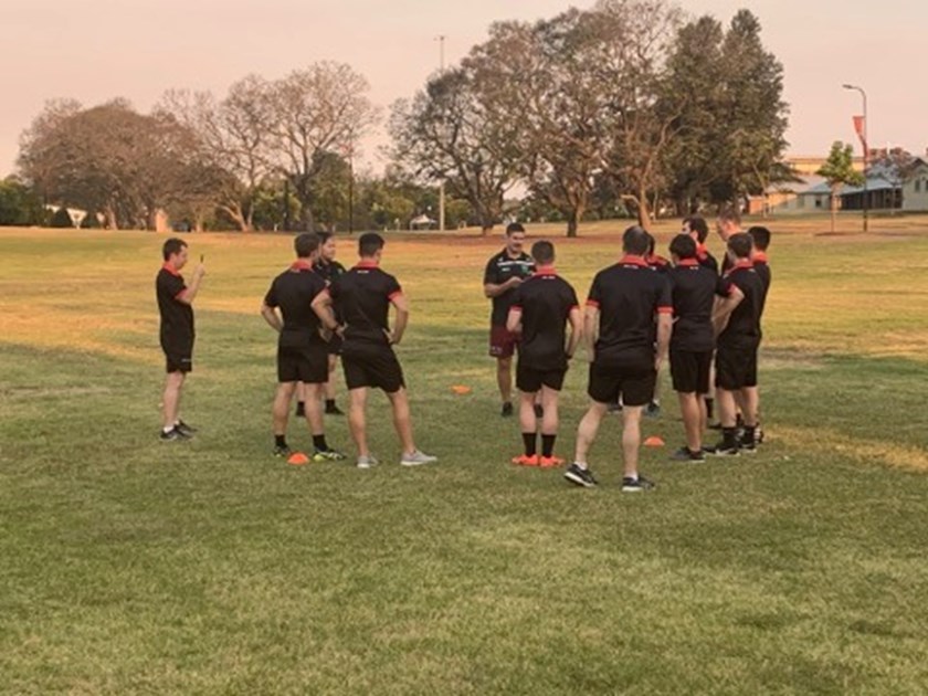 The Talented Match Officials squad at a workshop in Sydney.