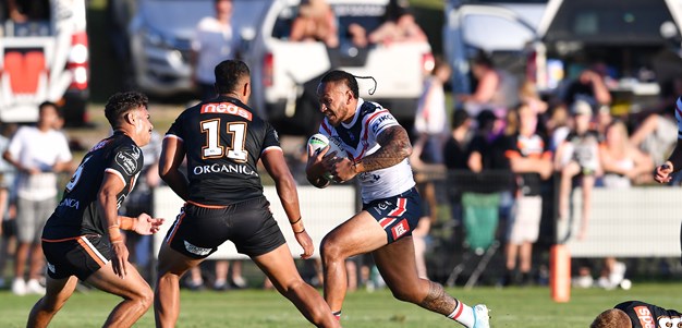 Volkman steers Roosters to trial win over Wests Tigers