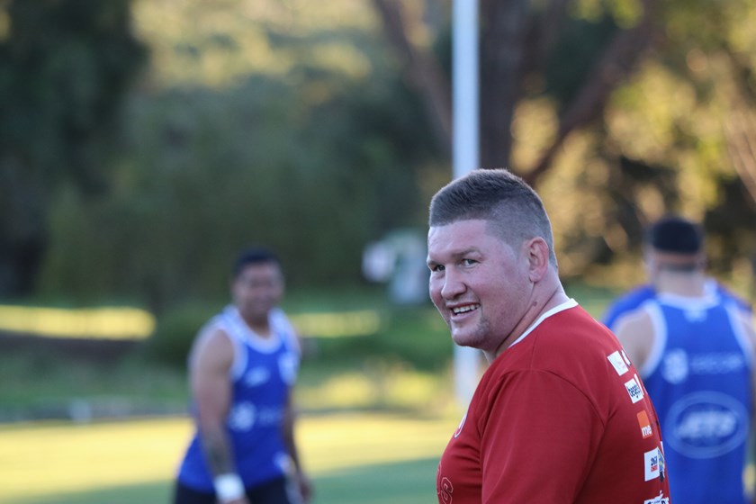 Greg Eastwood is loving the camaraderie at Glebe training.