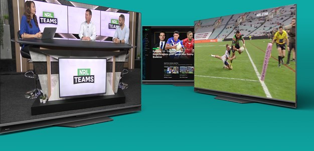 NRL App beaming onto TV screens