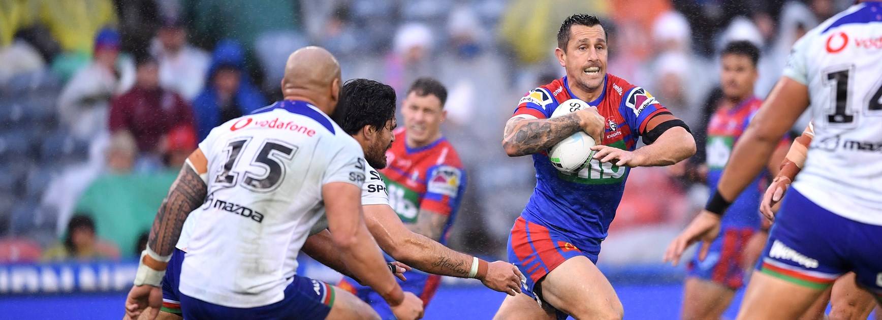 Knights halfback Mitchell Pearce.