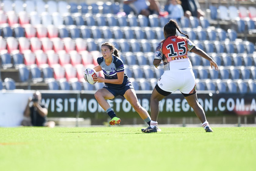 Brooke Walker in action for Victoria.