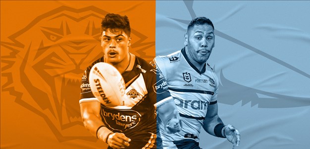 Wests Tigers v Sharks: Tamou, Roberts out; Moylan returns