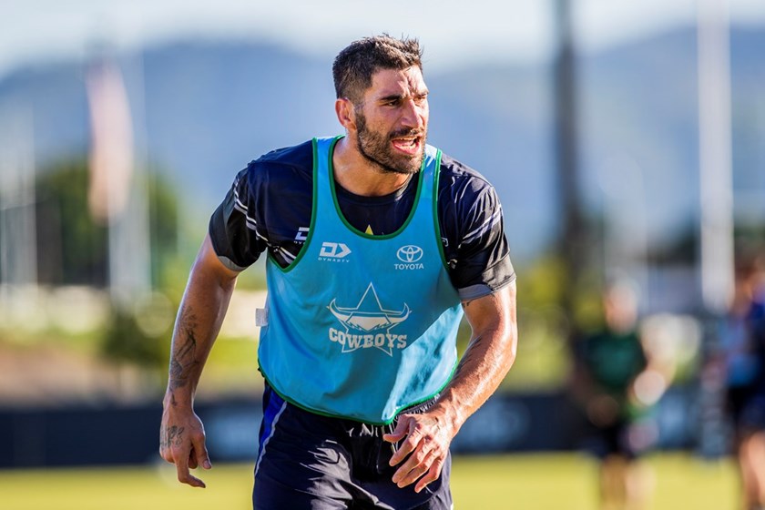 Tamou during Cowboys' pre-season training.