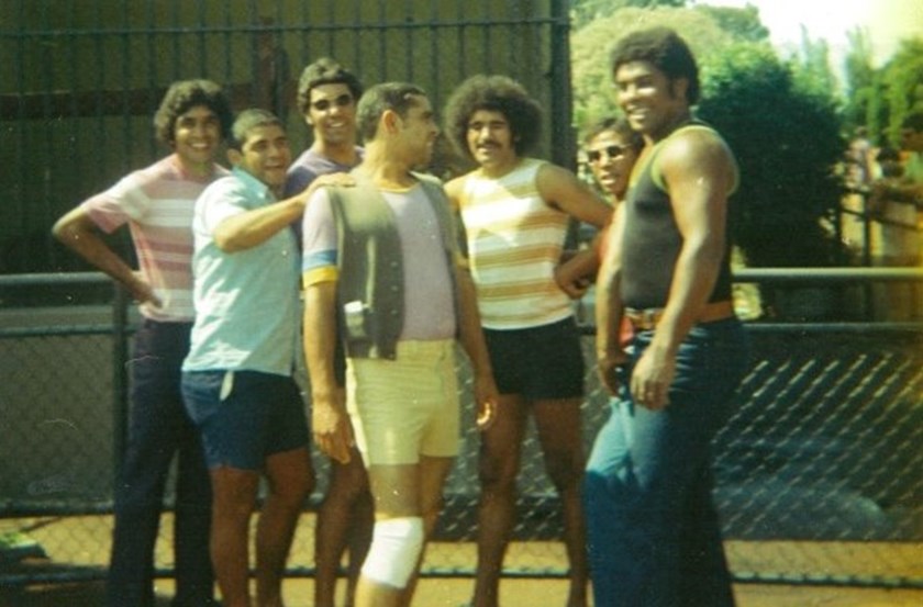 L-R: Larry Hoskins, Geoff Thorne, Tom Briggs, Allan Madden, Michael Anderson, Les Drew & Ambrose Morgan. Photo: Supplied