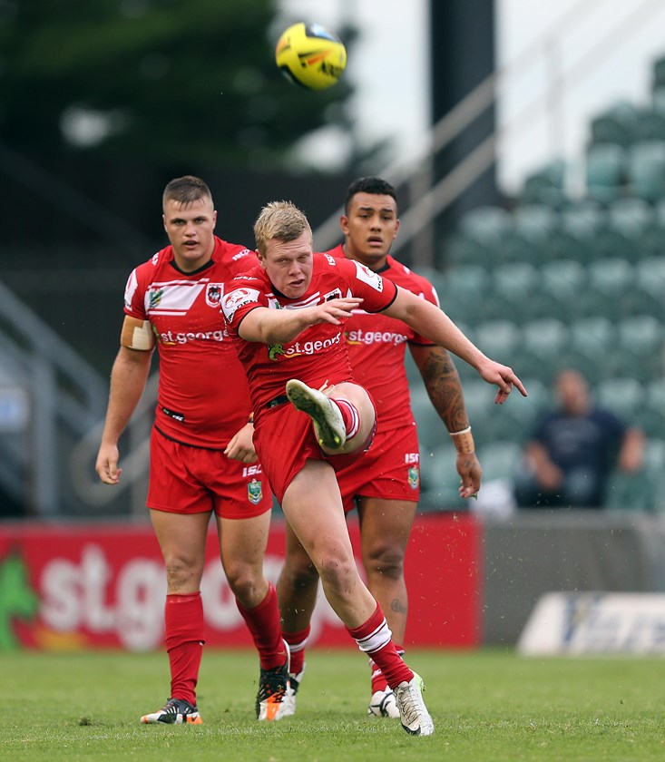 Drew Hutchison was halfback in the NRL's 2014 U20s Team of the Year after starring in a Dragons side that included Addin Fonua-Blake.