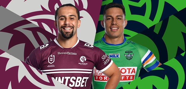 Sea Eagles v Raiders: DCE free to play; Ricky rings changes