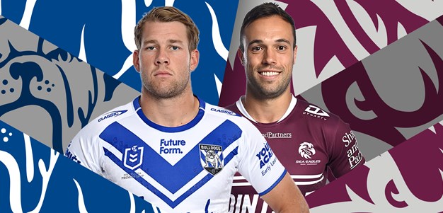 Bulldogs v Sea Eagles; Crichton banned; Talau a chance