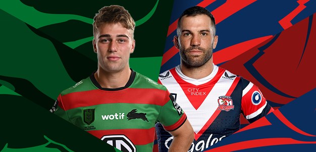 Rabbitohs v Roosters: Wighton sidelined; Sandon takes the reins