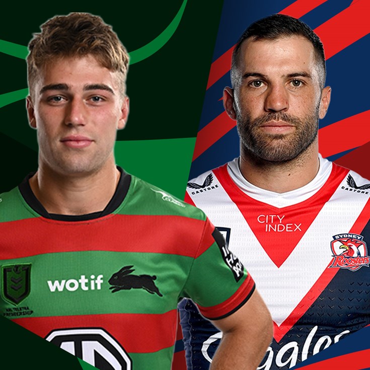 Rabbitohs v Roosters: Wighton sidelined; Sandon takes the reins