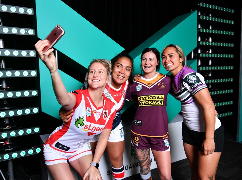 Jayme Fressard played for the Broncos in the inaugural NRLW season in 2018 and was joined by Talesha Quinn, Simaima Taufa and Hilda Mariu.