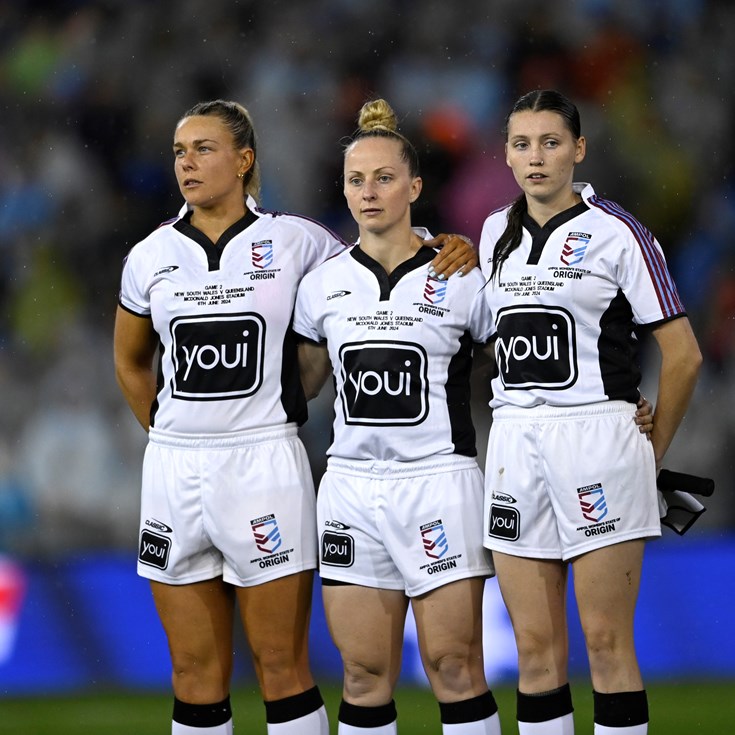 Match Officials: NRL Round 21 and NRLW Round  1