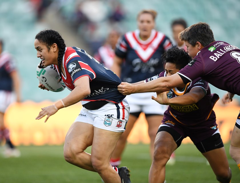 Roosters back-rower Tazmin Gray.